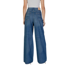 Replay Blue Cotton Bootcut Jean - Jeans