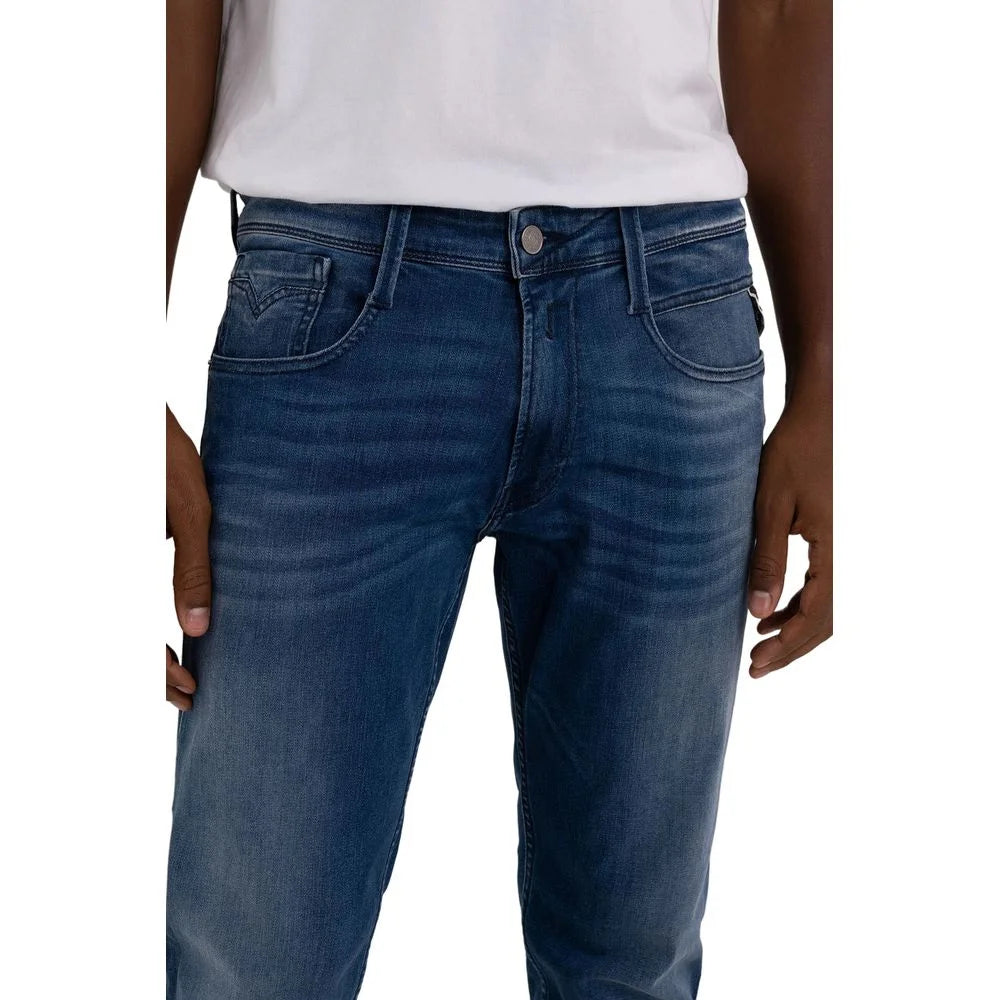 Replay Blue Cotton Jeans & Pant - W32 - Jeans