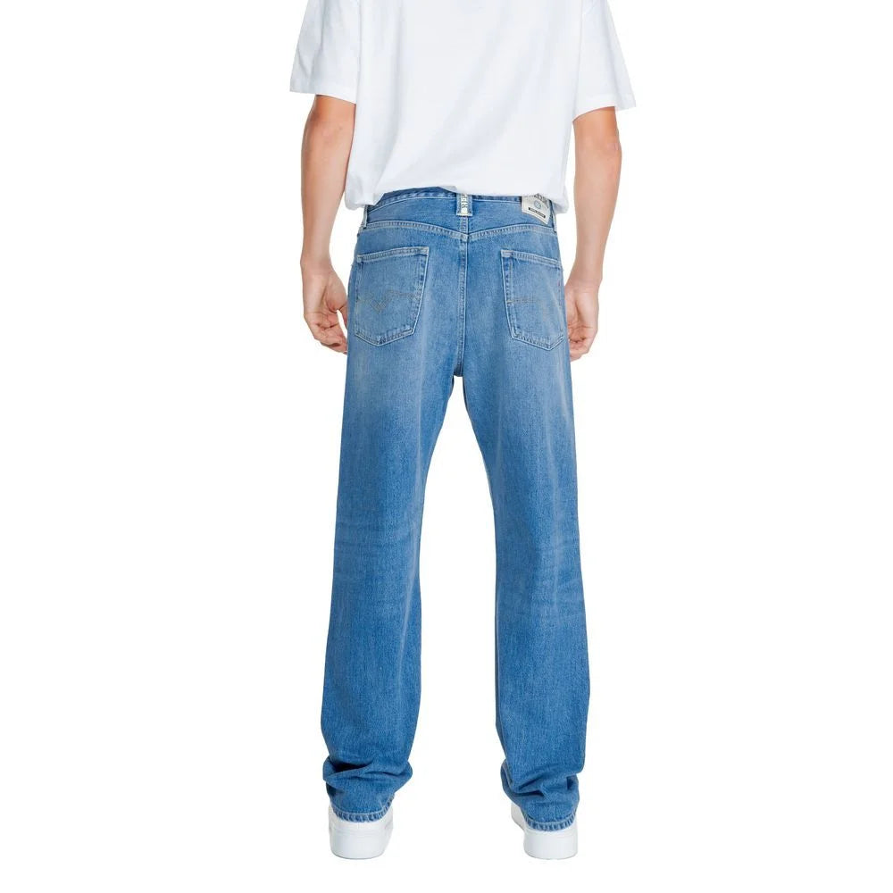 Replay Blue Cotton Pant - W30 | L32 - Jeans