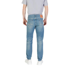 Replay Blue Cotton Skinny Jean - Jeans