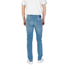 Replay Blue Cotton Skinny Jean - Jeans