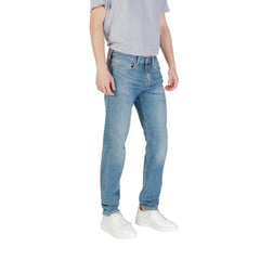 Replay Blue Cotton Skinny Jean - Jeans