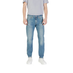 Replay Blue Cotton Skinny Jean - Jeans
