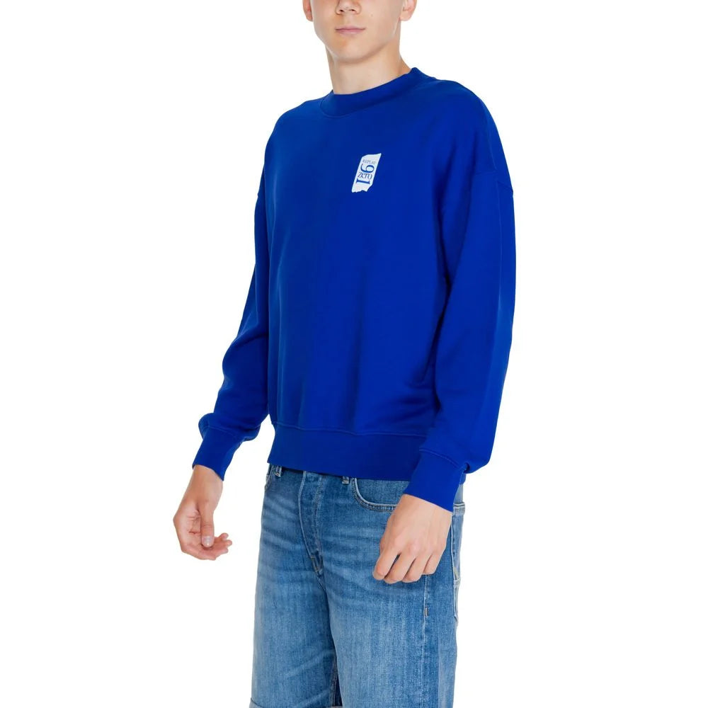 Replay Blue Cotton Sweatshirt - IT44 | S - Sweatshirts