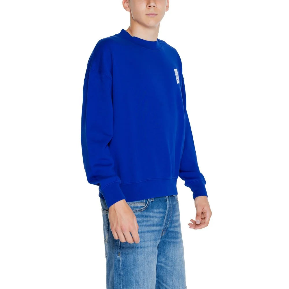 Replay Blue Cotton Sweatshirt - IT44 | S - Sweatshirts