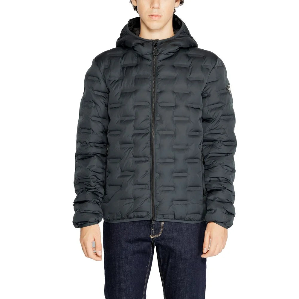 Replay Blue Polyester Jackets & Coat - IT54 | XXL