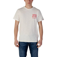 Replay Cream Cotton T-Shirt - T-Shirts
