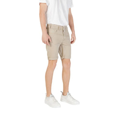 Replay Green Cotton Bermuda - Bermudas