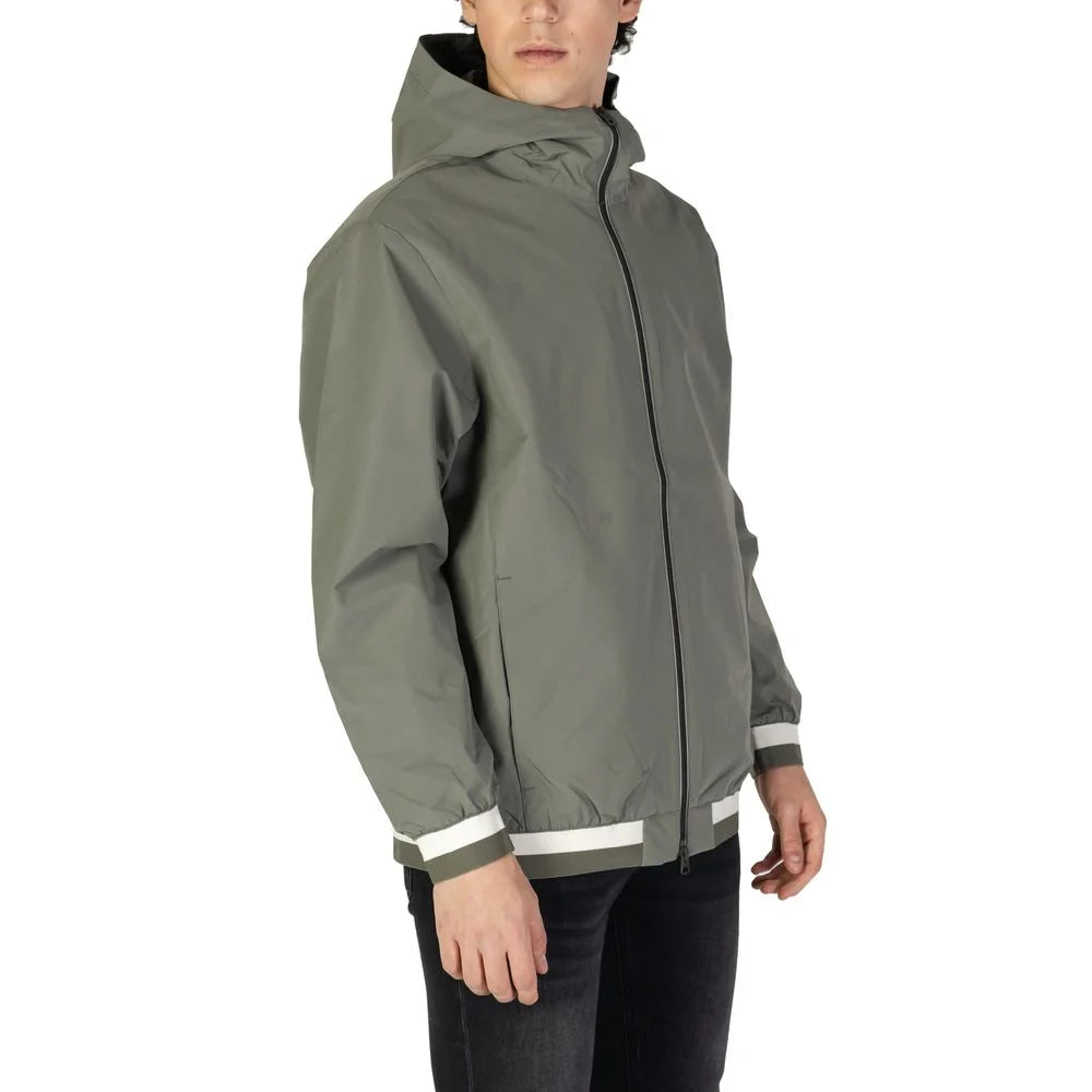 Replay Green Polyester Jackets & Coat - Windbreakers
