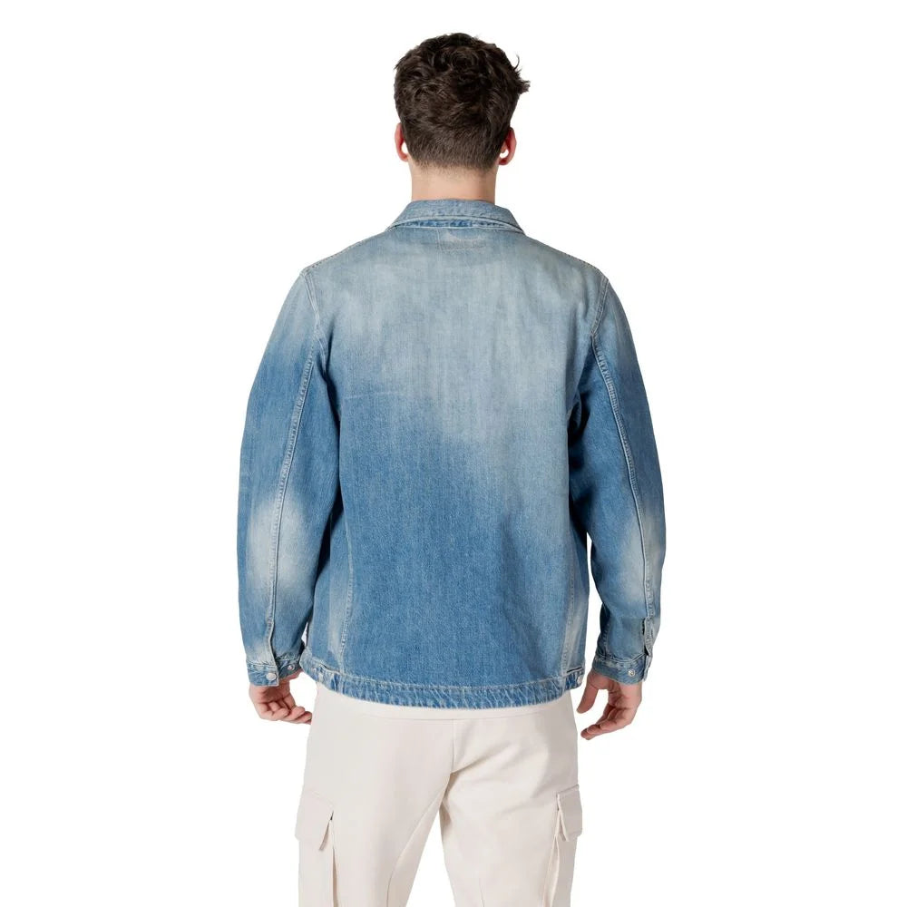 Replay Light Blue Cotton Shirt - IT46 | M - Shirts