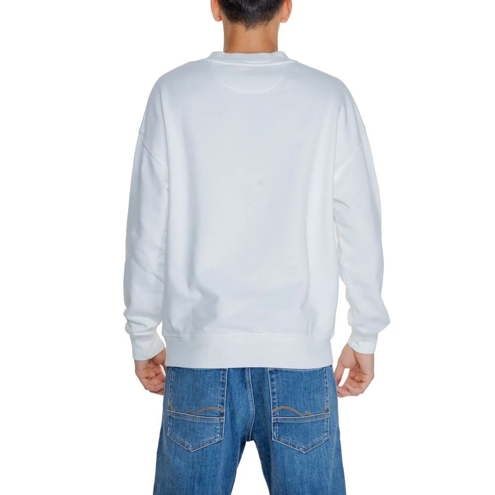 Replay White Cotton Sweatshirt - Sweatshirts
