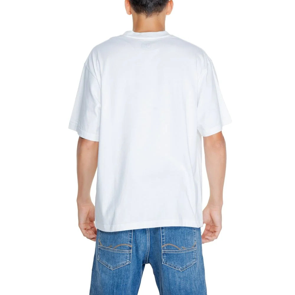 Replay White Cotton T-Shirt - T-Shirts