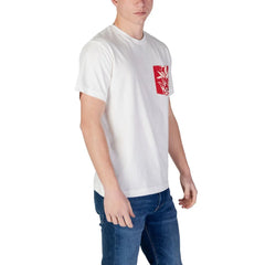 Replay White Cotton T-Shirt - T-Shirts