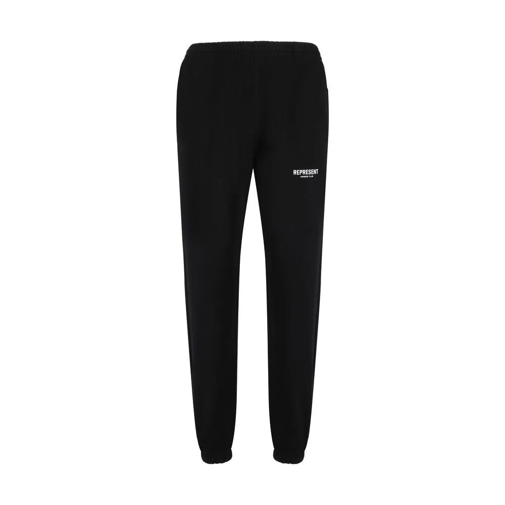 Represent Black Cotton Joggers (Workout Pants)