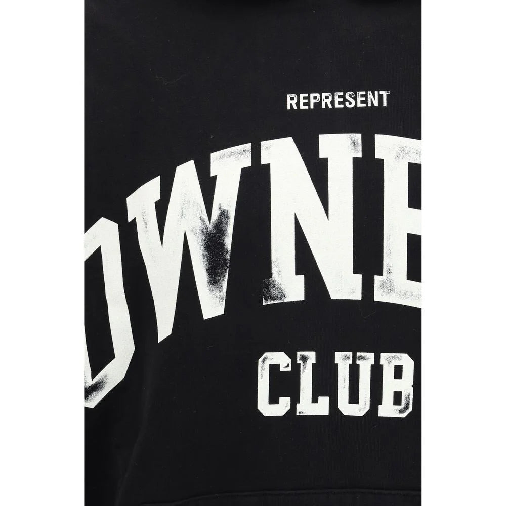 Represent Black Cotton Sweatshirt