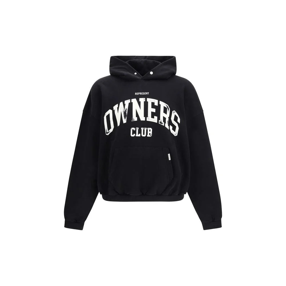 Represent Black Cotton Sweatshirt