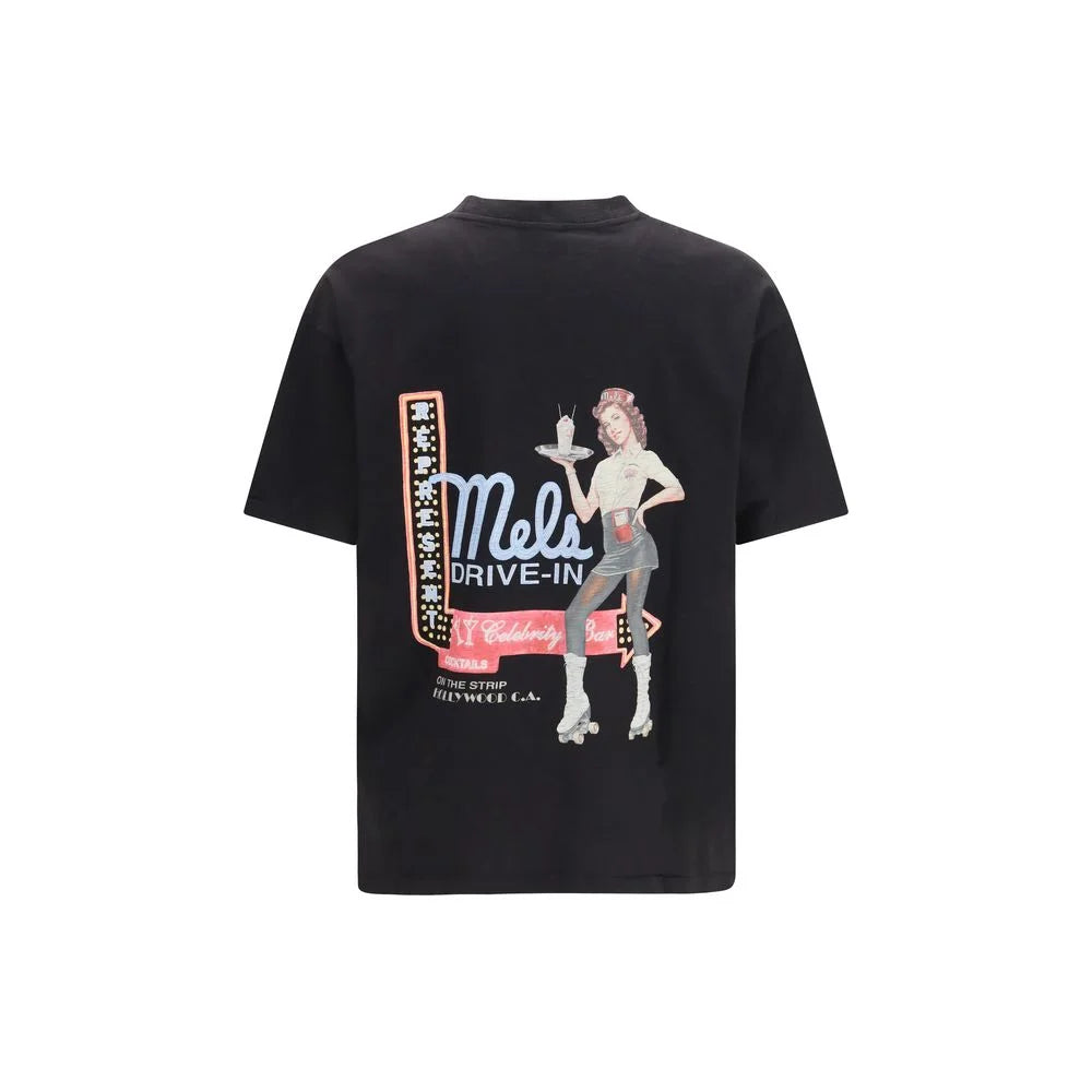 Represent Tricou negru din bumbac