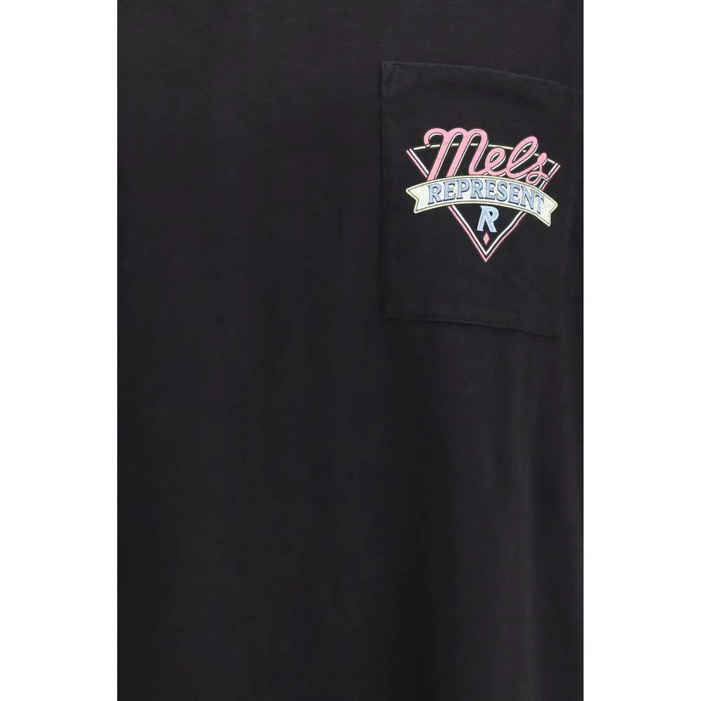 Represent Tricou negru din bumbac