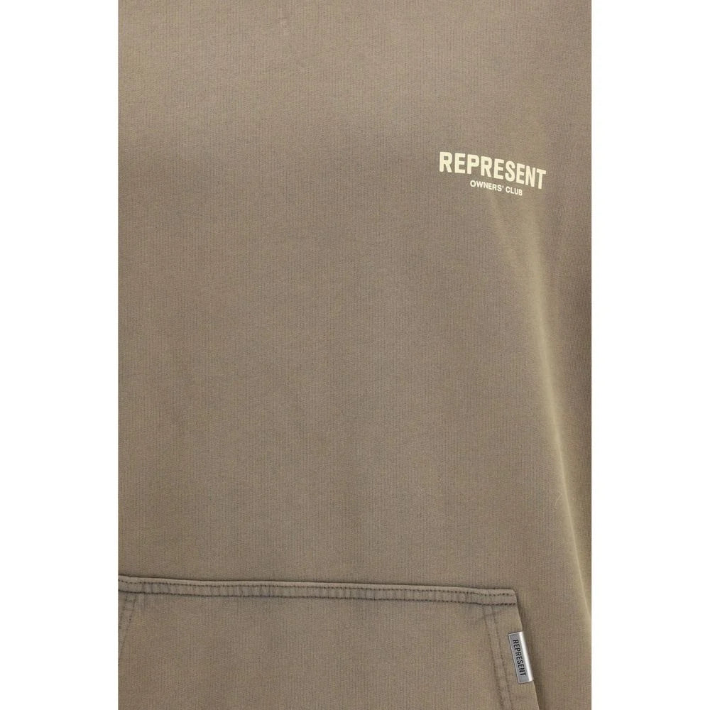 Represent Brown Cotton Sweatshirt
