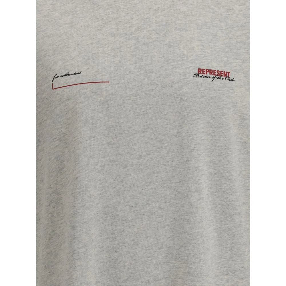 Represent Gray Cotton T-Shirt