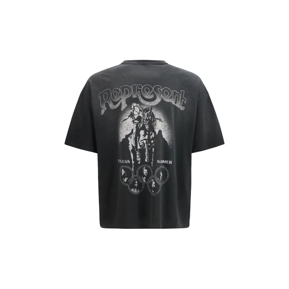 Represent Gray Cotton T-Shirt