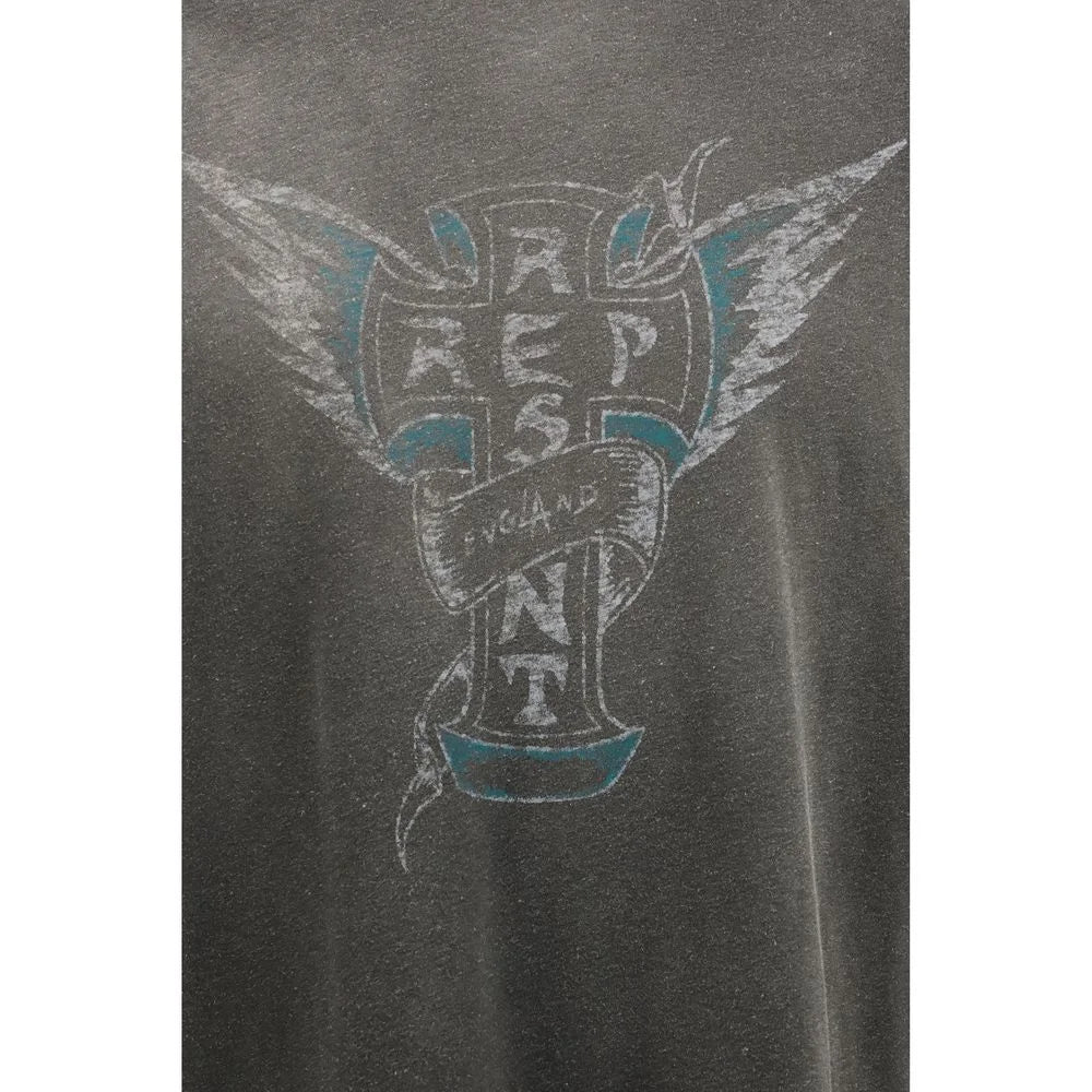 Represent Gray Cotton T-Shirt