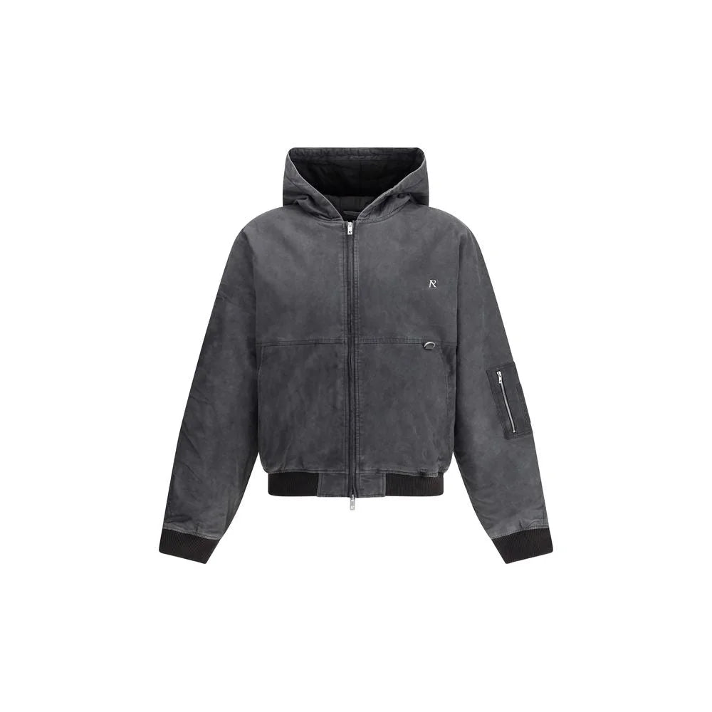 Represent Hooded Bomber washed - L - Bomber Jackets