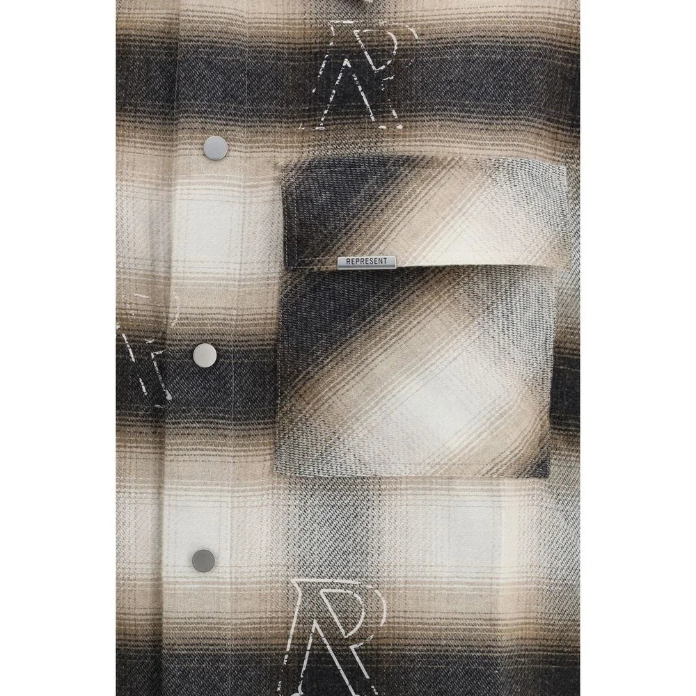 Represent Multicolor Cotton Pattern Shirt - M