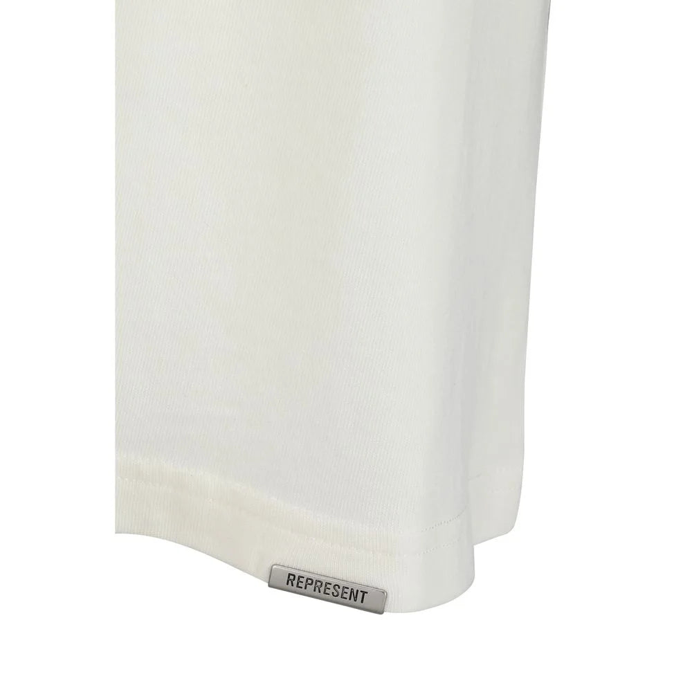 Represent White Cotton T-Shirt
