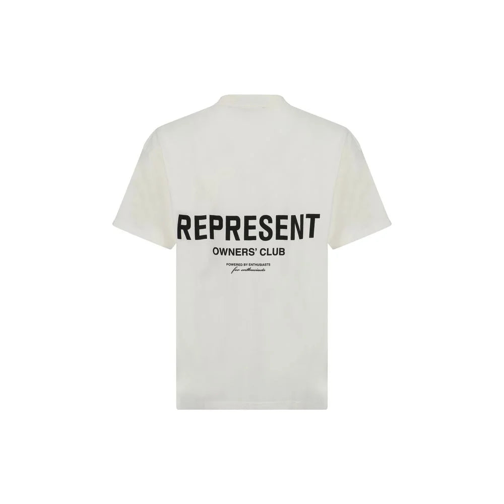 Represent White Cotton T-Shirt