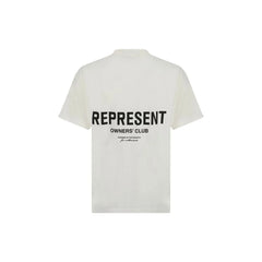 Represent White Cotton T-Shirt - M