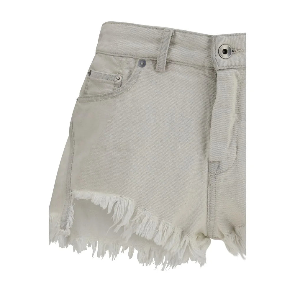 Rick Owens Beige Cotton Bermuda Shorts