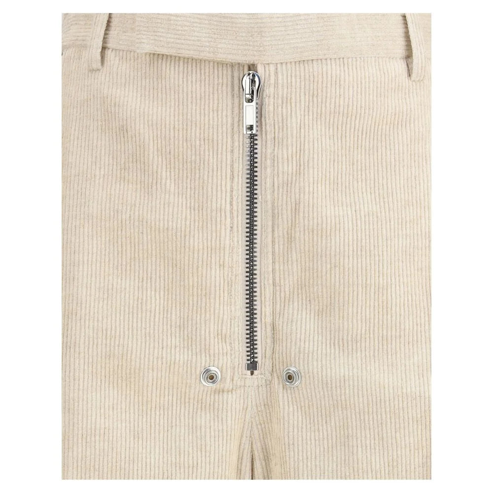 Rick Owens Beige Cotton Casual Pants - IT42 | L - Trousers