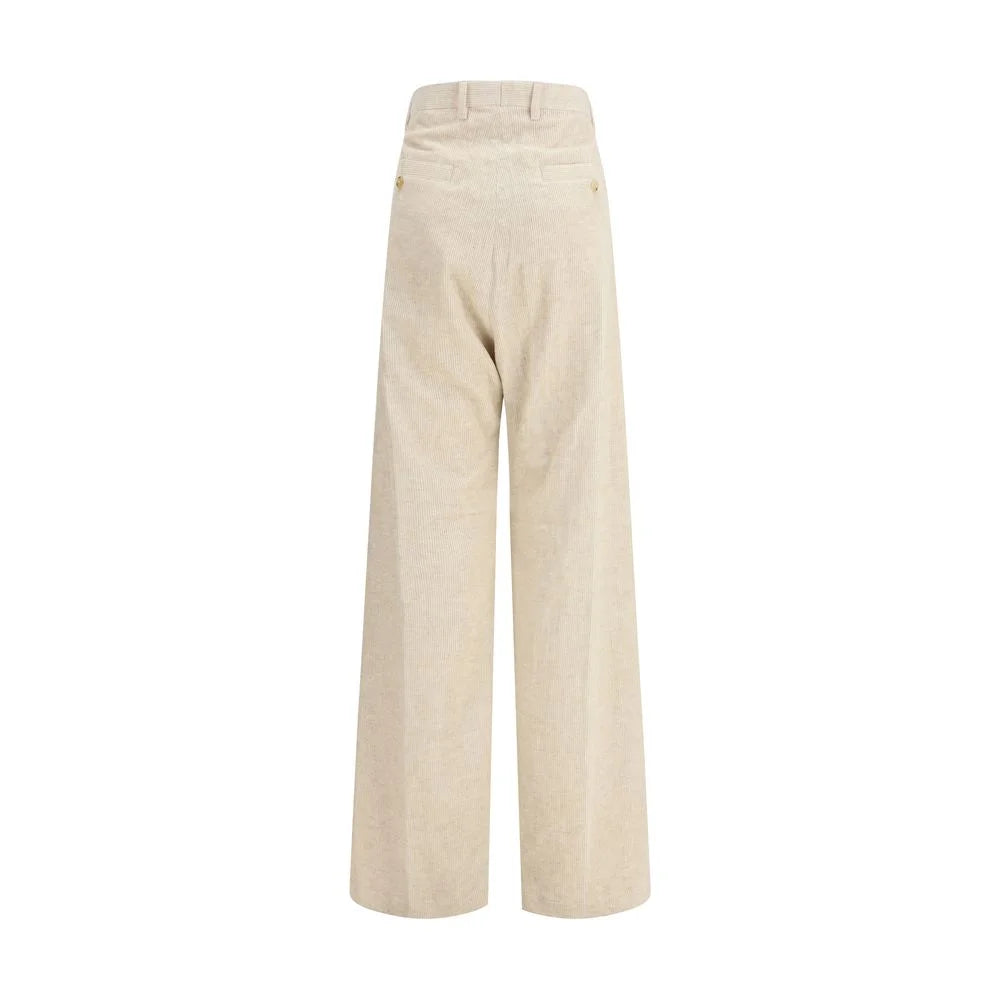 Rick Owens Beige Cotton Casual Pants - IT42 | L - Trousers