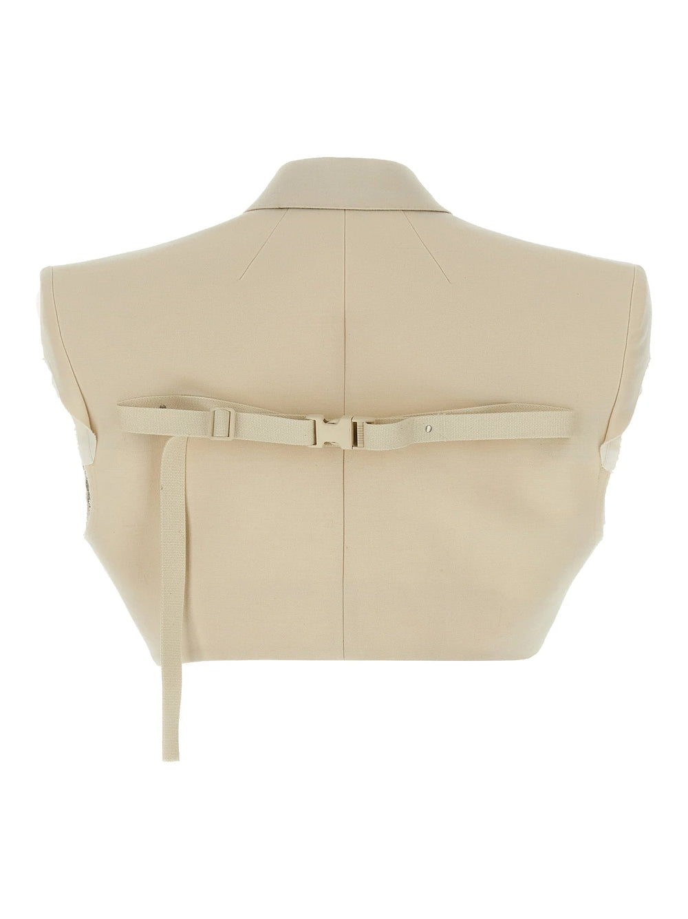 Rick Owens Beige Cotton Sleeveless Jacket - IT38