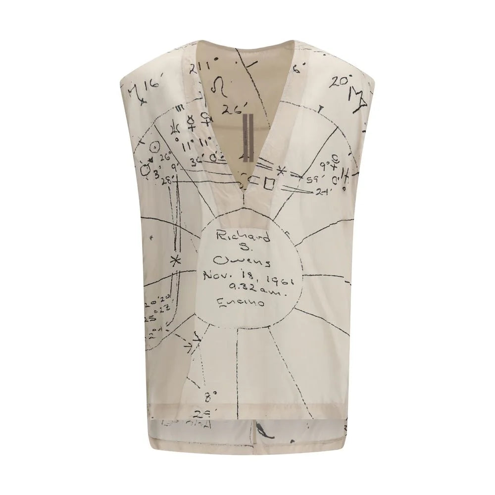 Rick Owens Beige Viscose Pattern Shirt - IT48 | M