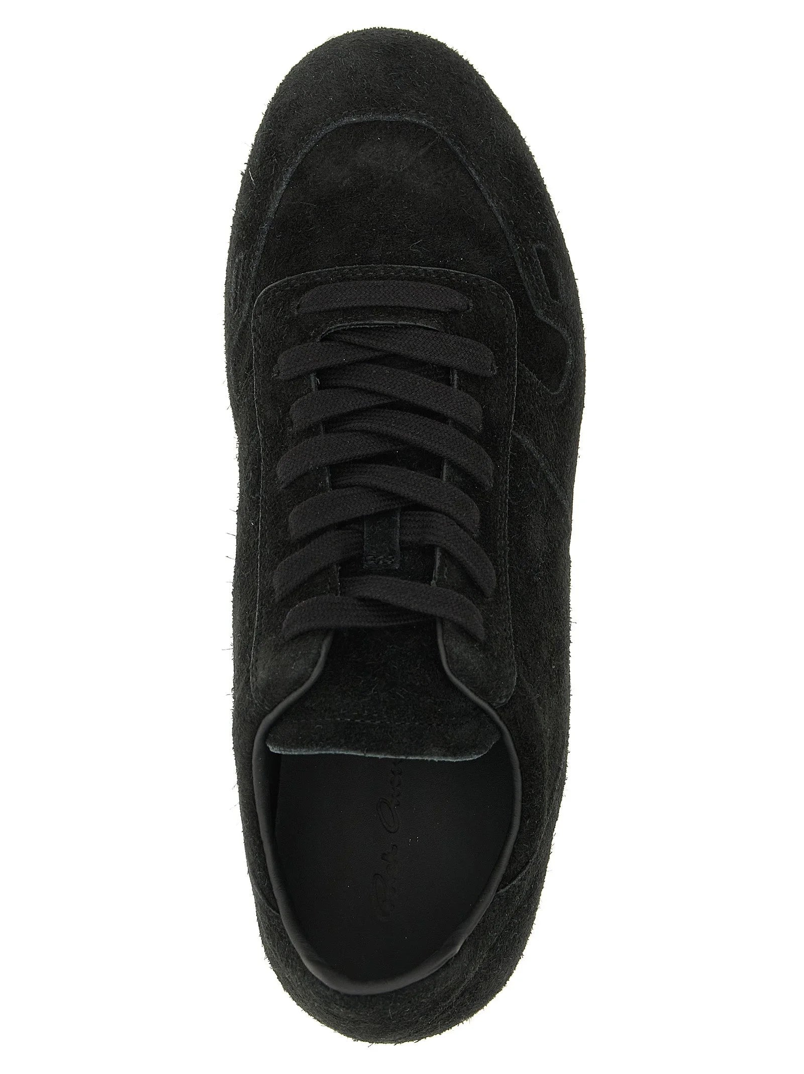 Rick Owens Bicolor Calfskin Low Top Sneakers