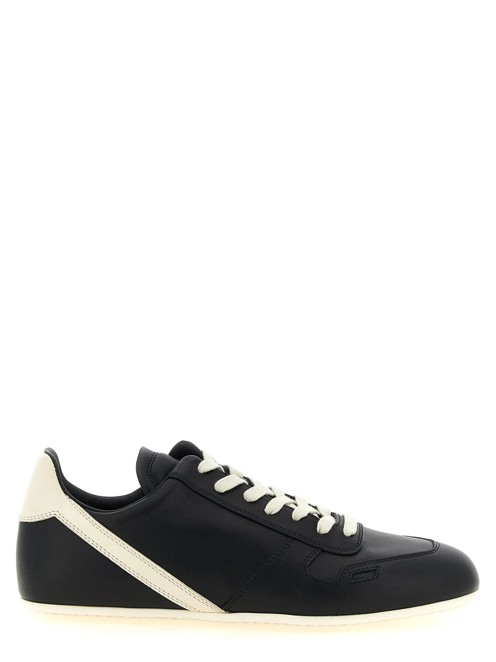 Rick Owens Bicolor Calfskin Low Top Sneakers