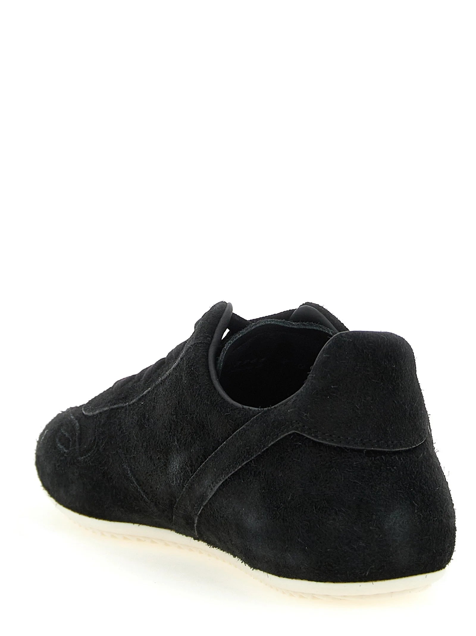 Rick Owens Bicolor Calfskin Low Top Sneakers