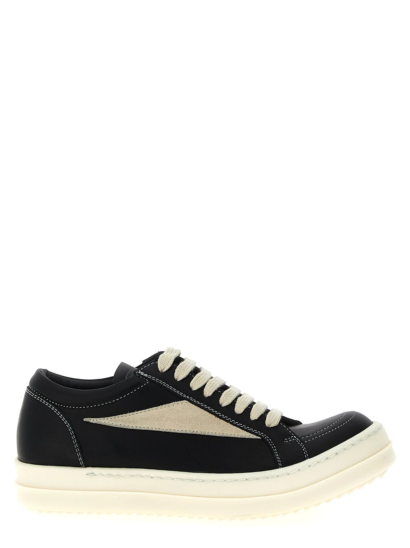Rick Owens Bicolor Cowhide Low Top Sneakers - EU35/US5