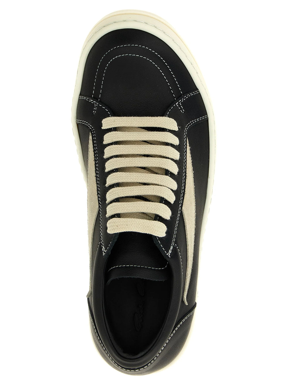 Rick Owens Bicolor Cowhide Low Top Sneakers - EU35/US5