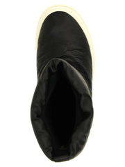 Rick Owens Bicolor Lamb Leather Boots
