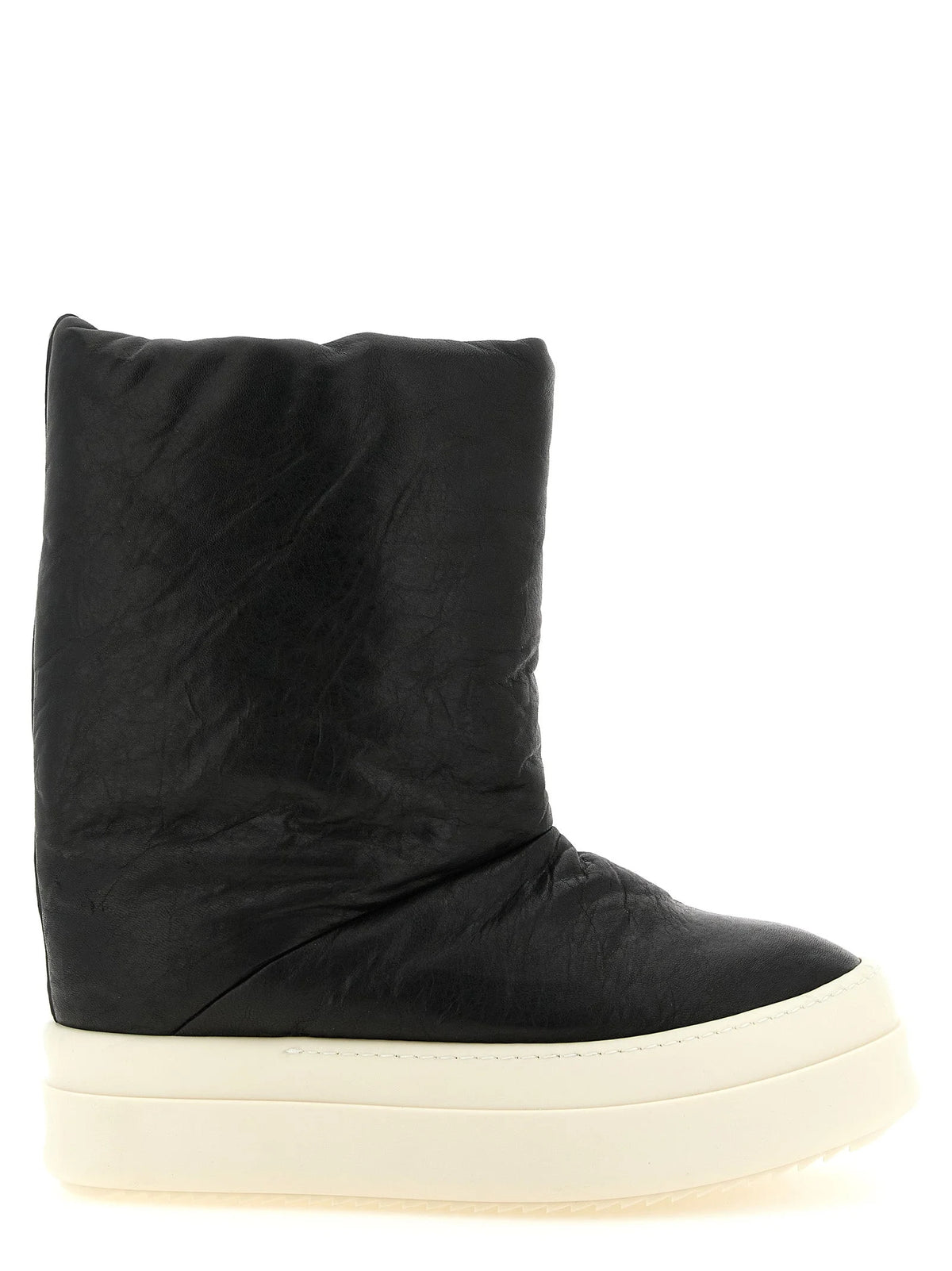 Rick Owens Bicolor Lamb Leather Boots