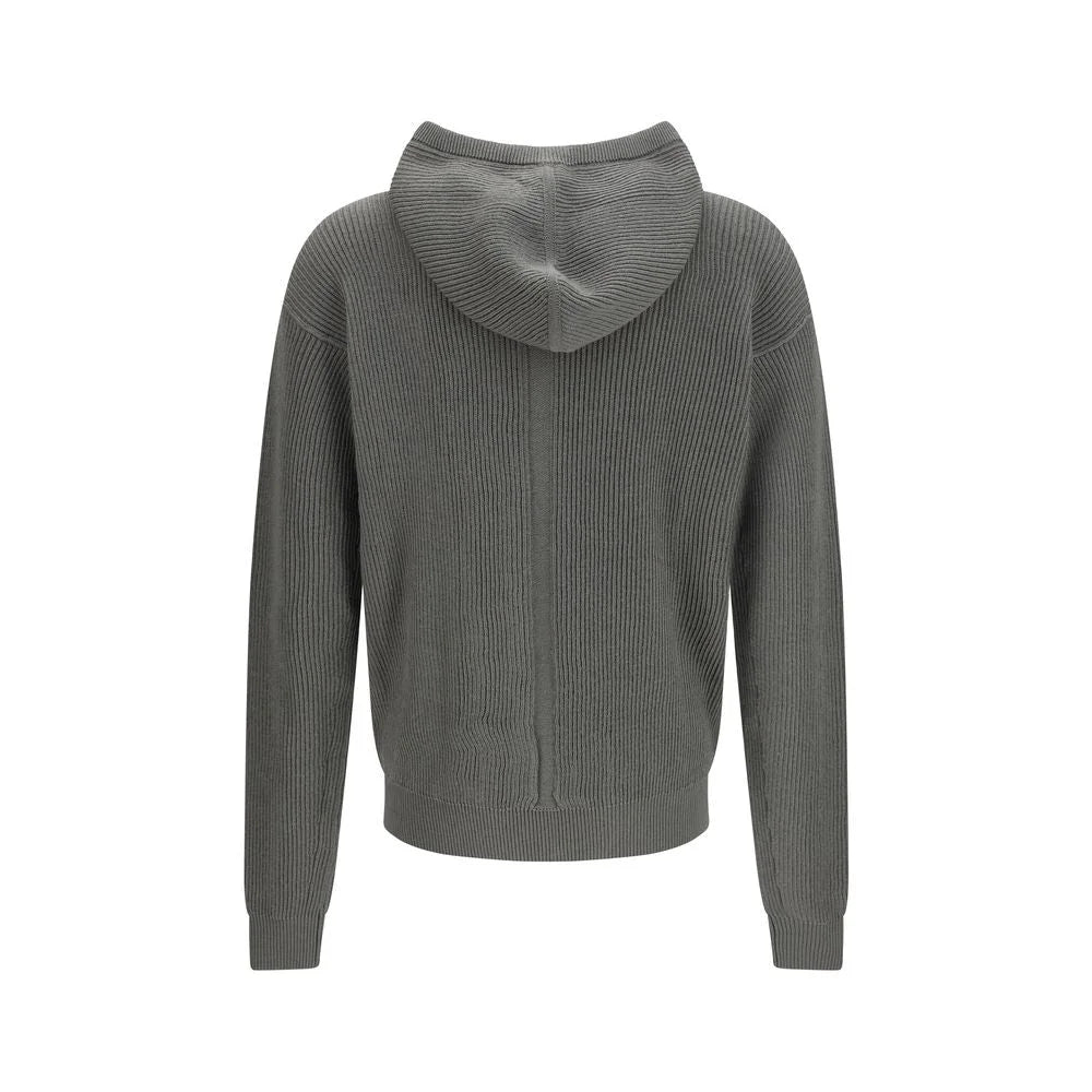 Rick Owens Bicolor Wool Oves Aries Hoodie - M