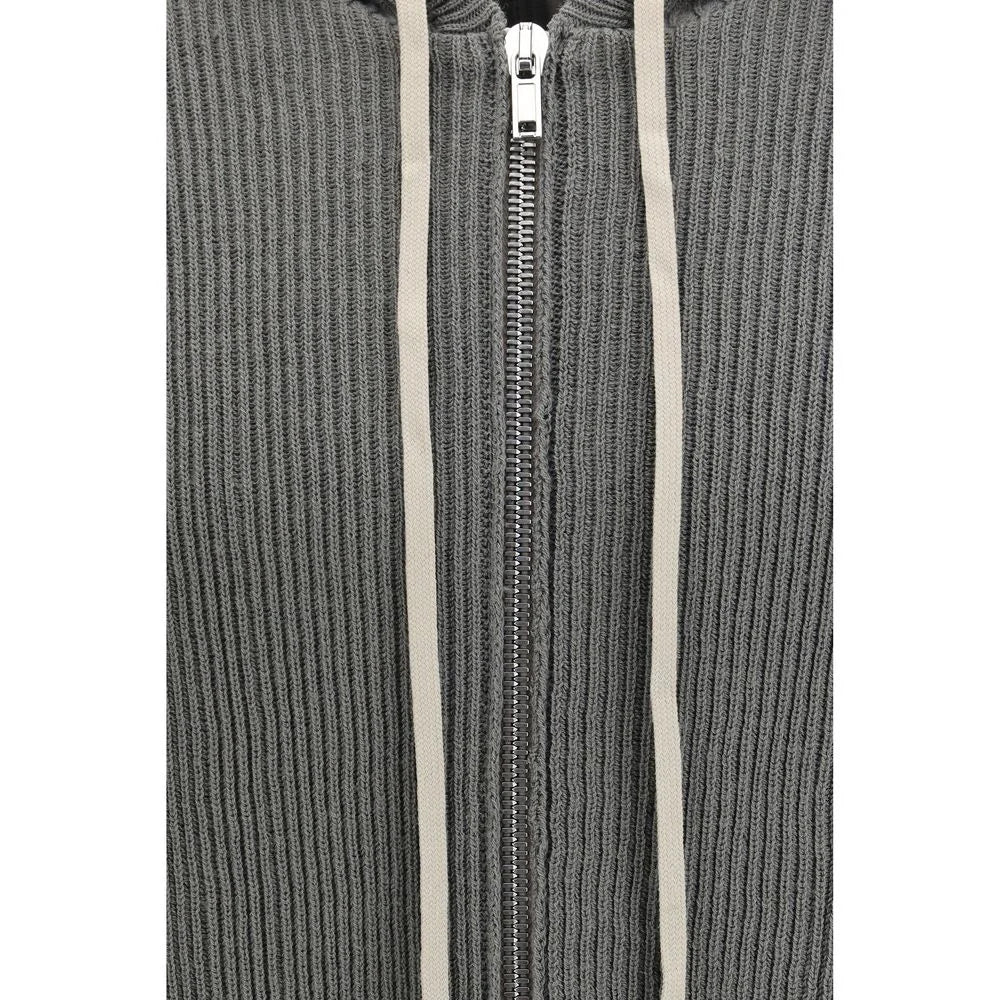 Rick Owens Bicolor Wool Oves Aries Hoodie - M