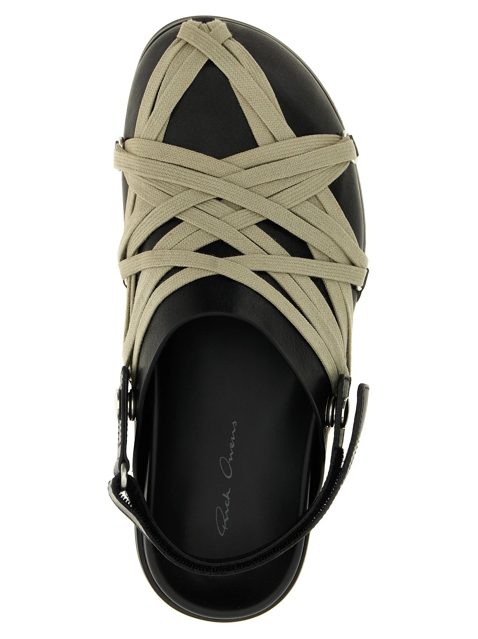 Rick Owens Black Buffalo Leather Clogs - EU37/US7