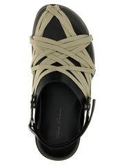 Rick Owens Black Buffalo Leather Clogs - EU37/US7