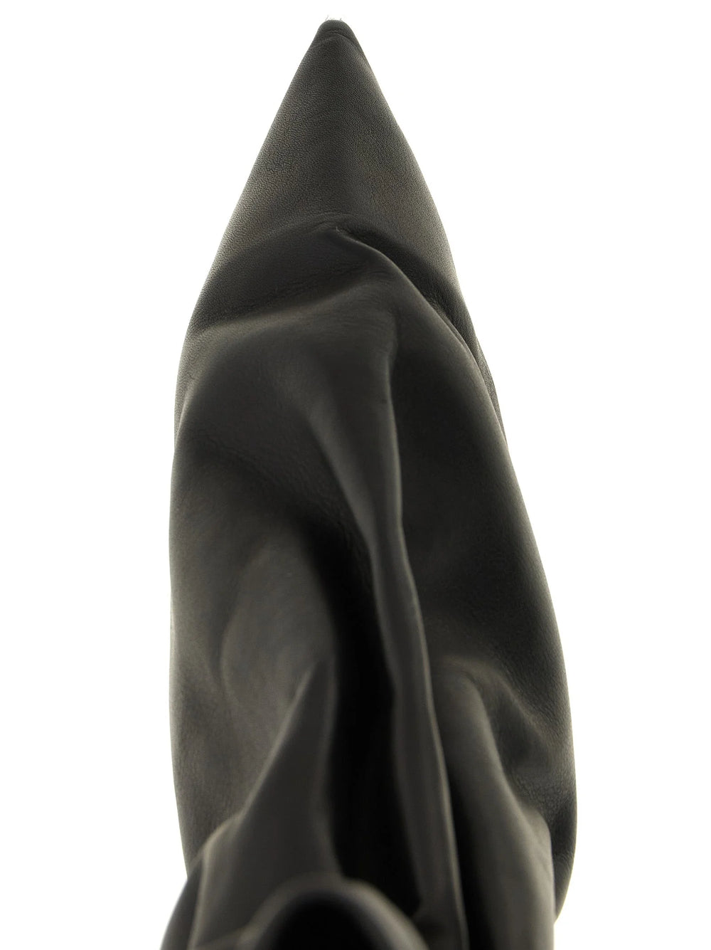 Rick Owens Černé kotníkové boty z hovězí kůže