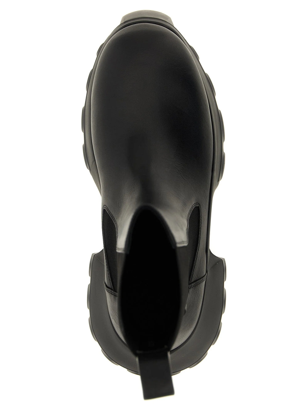 Rick Owens Black Calfskin Ankle Boots - EU45/US12