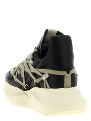 Rick Owens Black Calfskin Athletic Sneakers - EU 40 | US 7